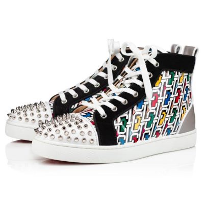 Zapatillas Lou Spikes Orlato Christian Louboutin Hombre - Multicolor/Plateados - 3205177BLI1
